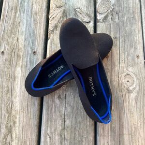 Rothy’s black loafers, size 8.5